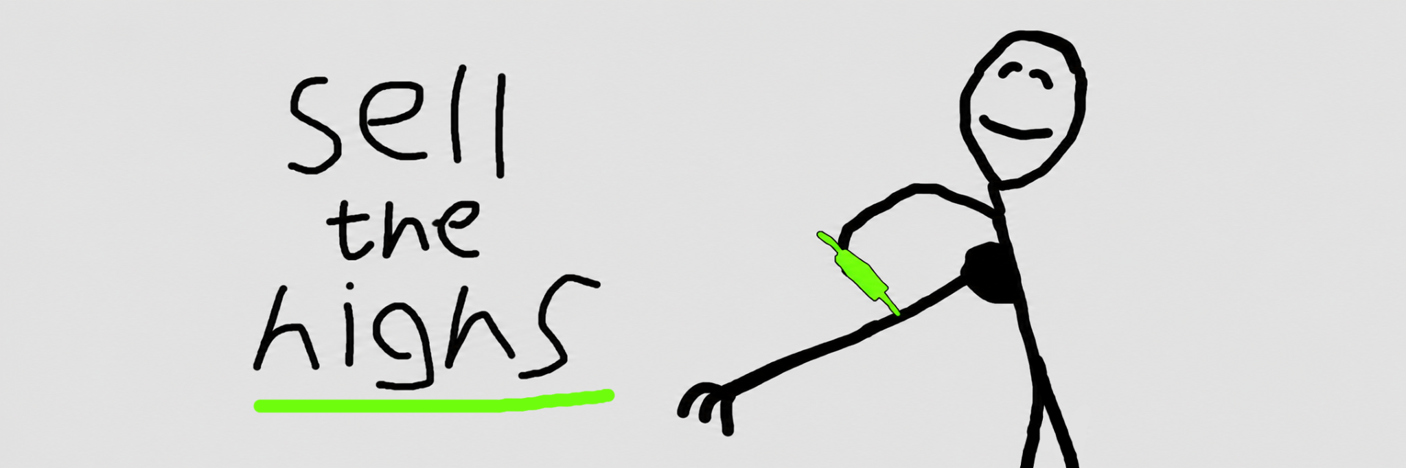 Hand-drawn Sell the Highs artwork